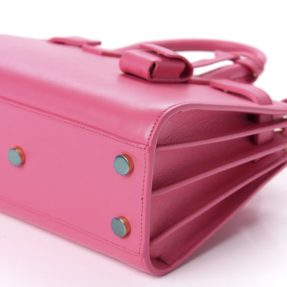 Saint Laurent Calfskin Nano Sac De Jour Lipstick Fuchsia 8 of 10