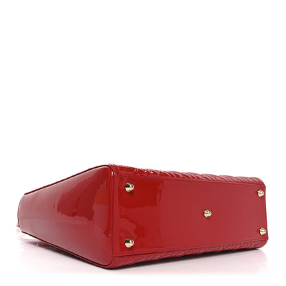 Christian Dior Patent Cannage Large Lady Dior Red 4 of 10