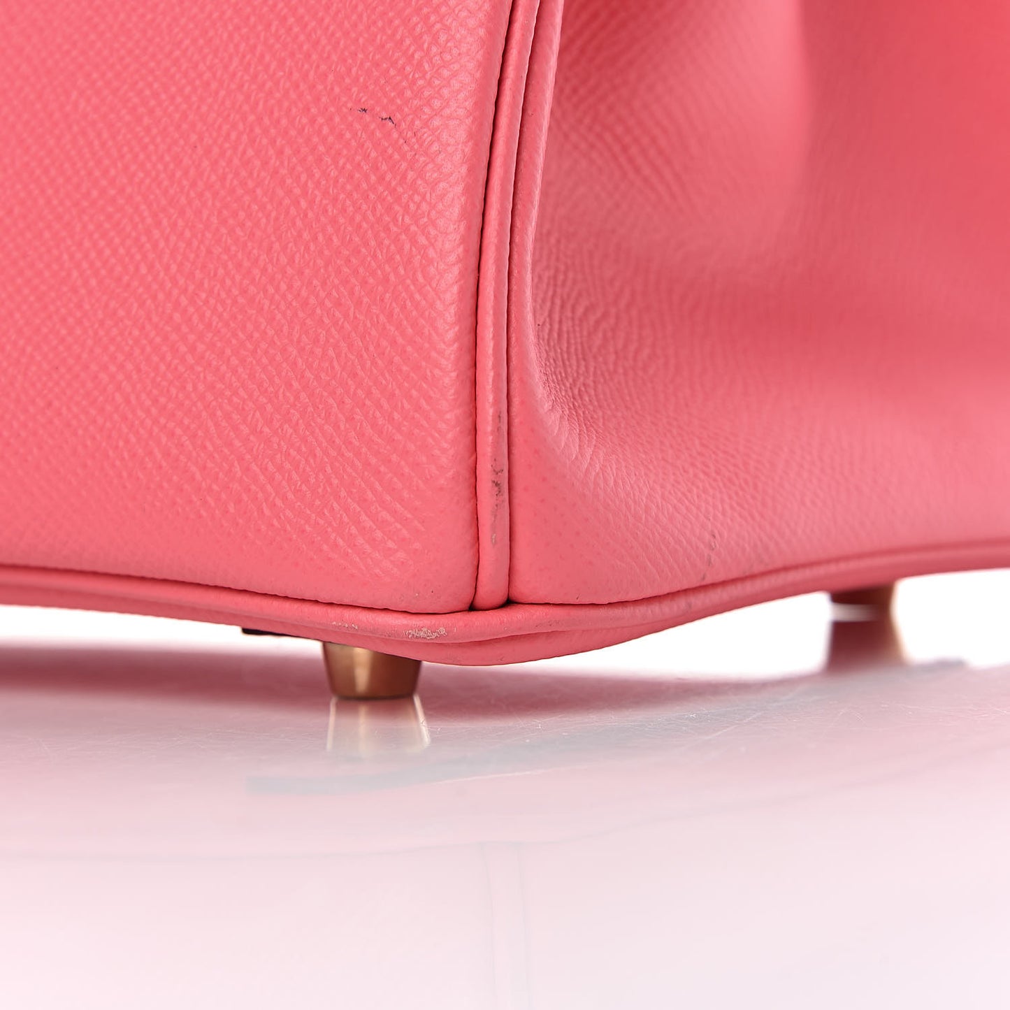 Epsom Horseshoe Birkin 30 Rose Azalee Jaune D'or