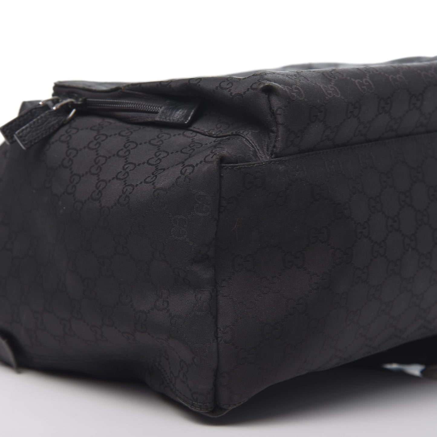 Nylon Monogram Medium Backpack Black