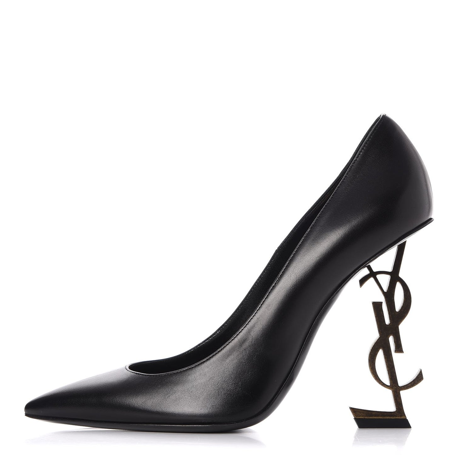 Calfskin Opyum 100 Pumps 39 Black Gold