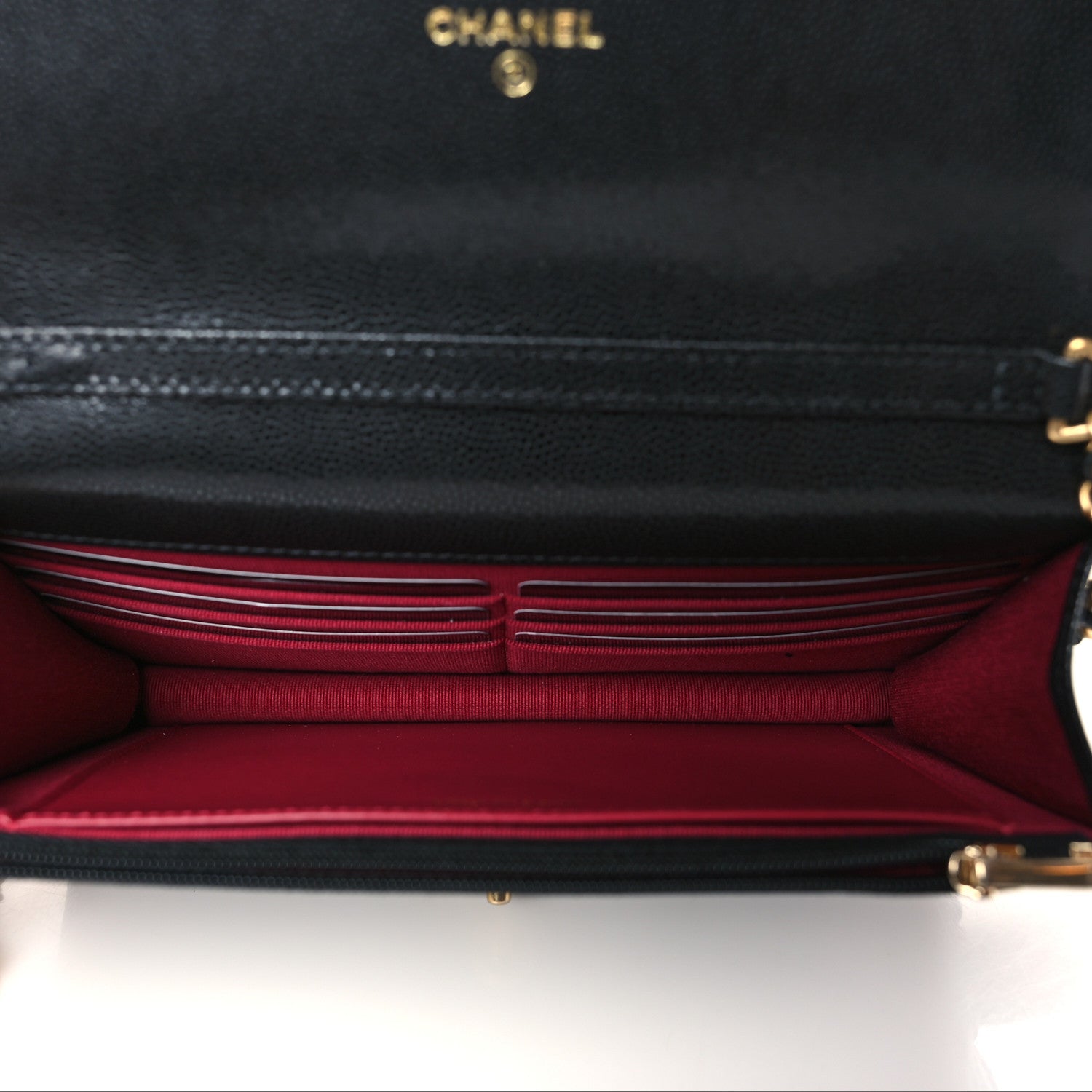 Chanel Caviar Quilted Twist Your Buttons Wallet On Chain WOC Black 5 of 10