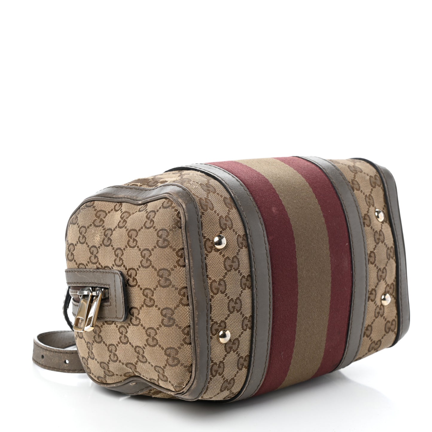 Monogram Vintage Web Small Boston Beige