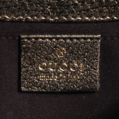 Gucci Calfskin Small Horsebit Chain Clutch Gold 6 of 7