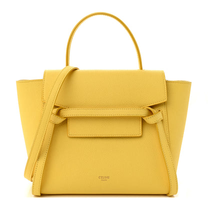 Celine Grained Calfskin Nano Belt Bag Citron 1 of 16