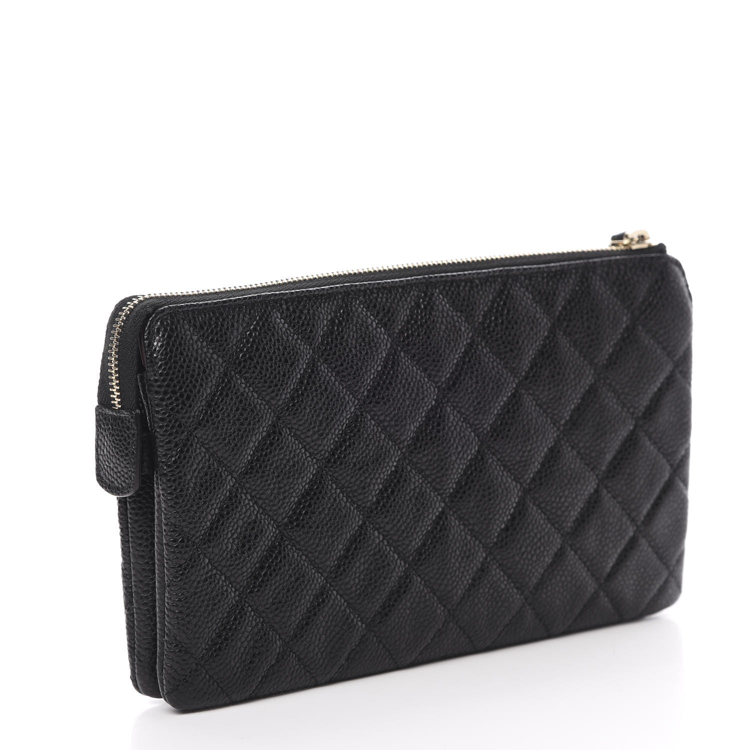 Chanel Caviar Quilted Small Zipped Pouch Black 3 of 9