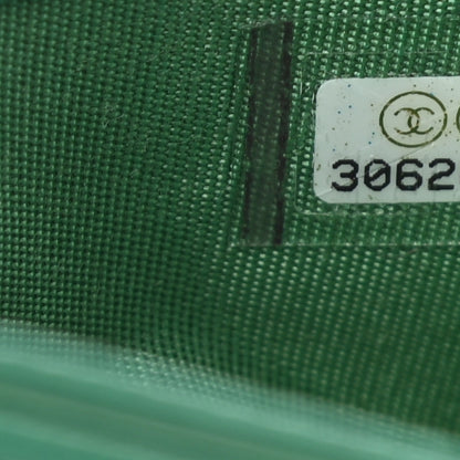 Chanel Caviar Quilted Card Holder Green 8 of 9