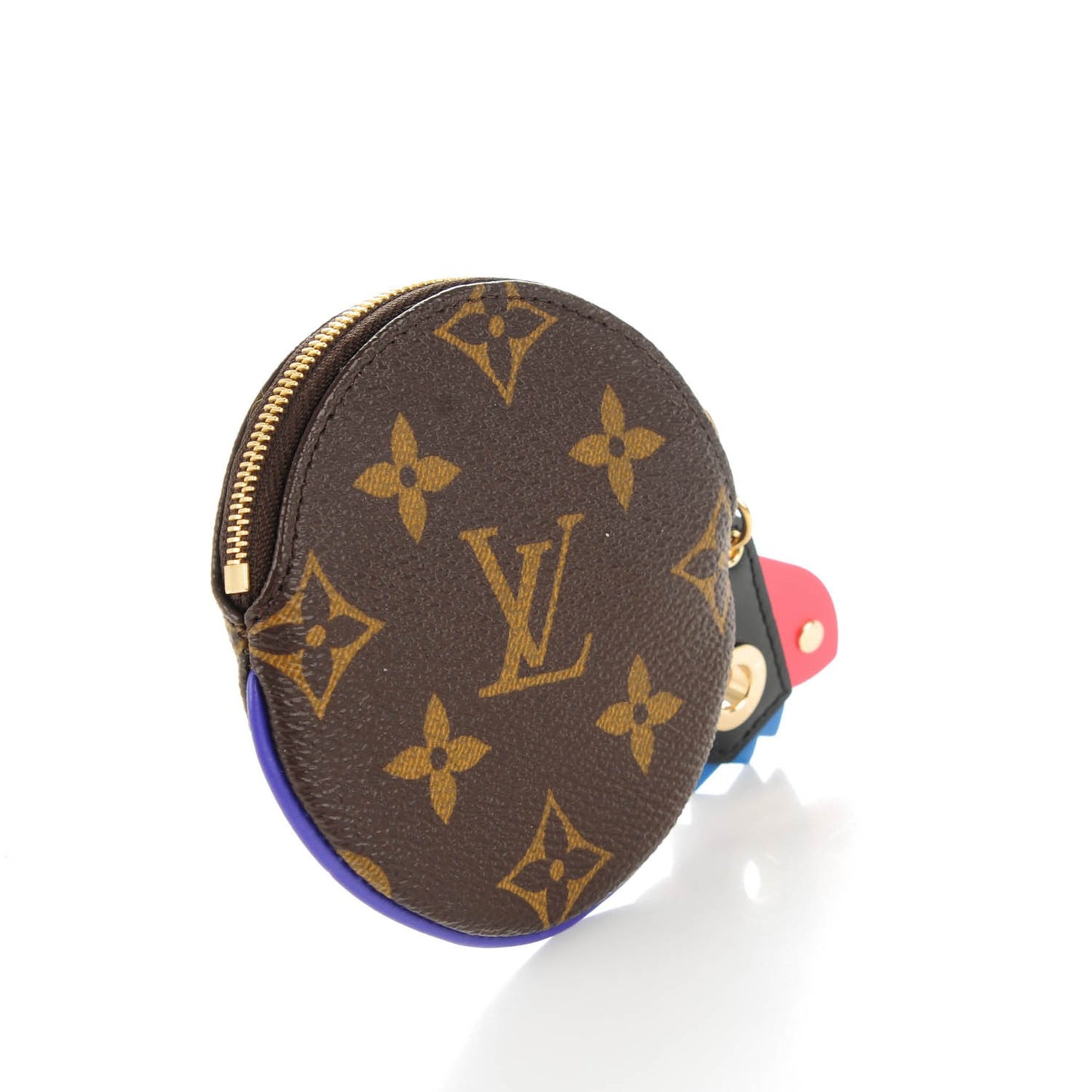 Monogram Totem Round Coin Purse Magenta