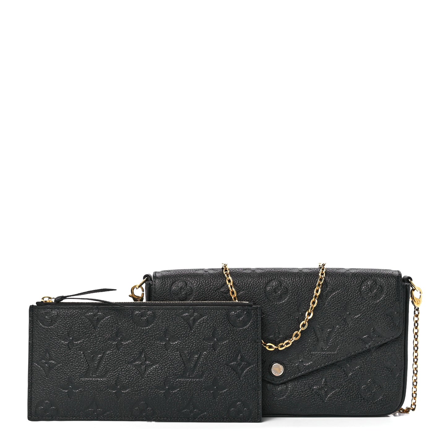 Empreinte Pochette Felicie Chain Wallet Black