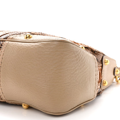 Gucci Snakeskin Medium Jockey Hobo Brown 11 of 15