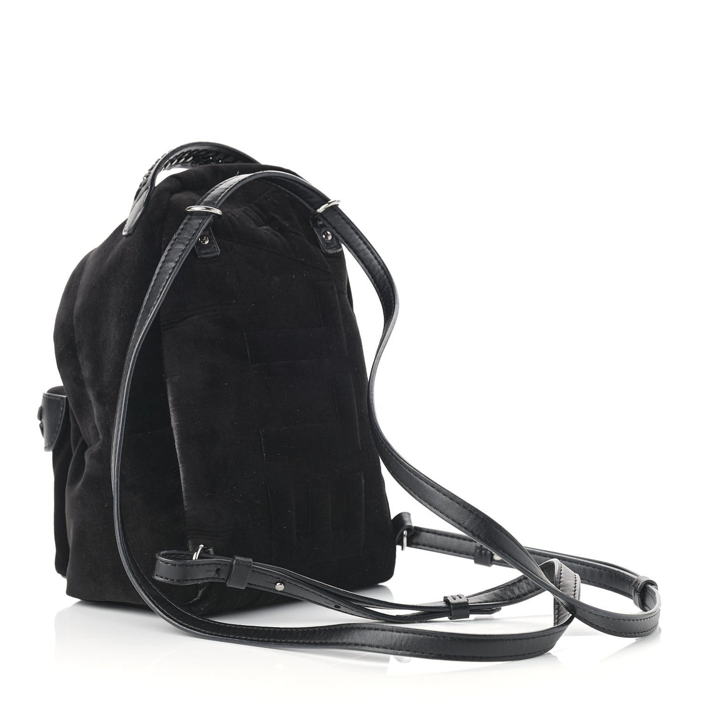 Velvet Mini Falabella GO Backpack Black