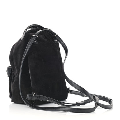 Stella McCartney Velvet Mini Falabella GO Backpack Black 3 of 10