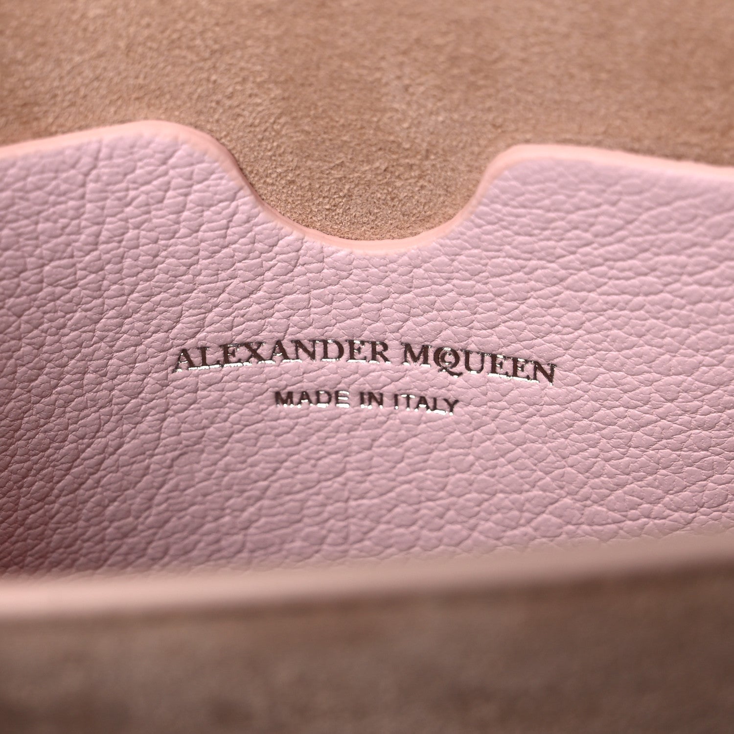 Alexander McQueen Calfskin Silk Scarf Box Shoulder Bag 16 Baby Pink Ivory 6 of 17