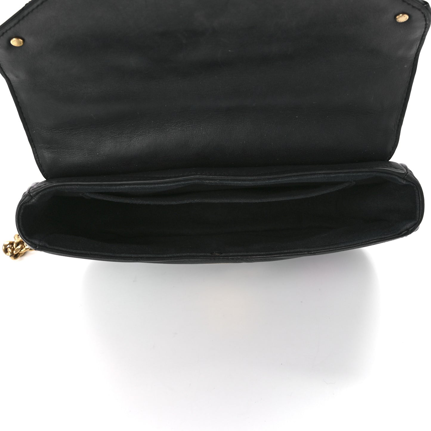 Calfskin Embroidered New Wave Chain MM Black