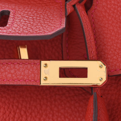 Hermes Togo Birkin 25 Rouge Casaque 10 of 26