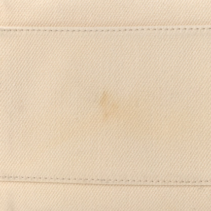 Chanel Canvas Pearl Medium Deauville Tote Ecru Beige 18 of 28