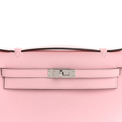 Hermes Swift Kelly Pochette Clutch Rose Sakura 8 of 11