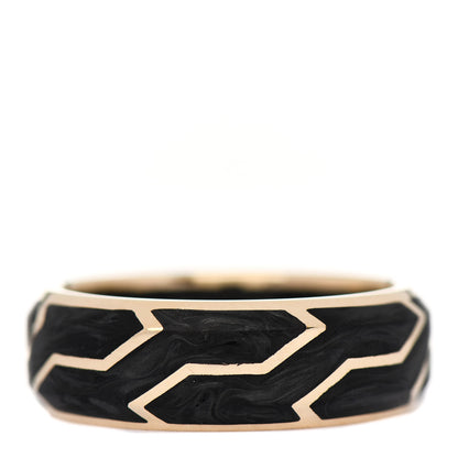 David Yurman 18K Yellow Gold Forged Carbon Band Ring 65 11 3 of 5