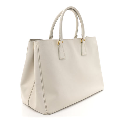 Prada Saffiano Lux Large Galleria Double Zip Tote Talco 3 of 14