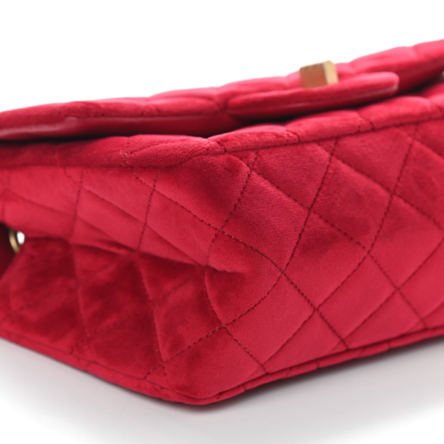 Chanel Velvet Quilted Mini 2.55 Reissue Flap Red 7 of 8