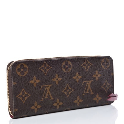 Louis Vuitton Monogram Clemence Wallet Fuchsia 3 of 9