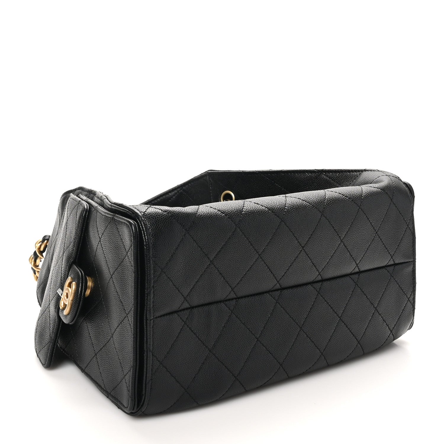 Chanel Caviar Quilted Small Chanel 25 Handbag Black 4 of 11