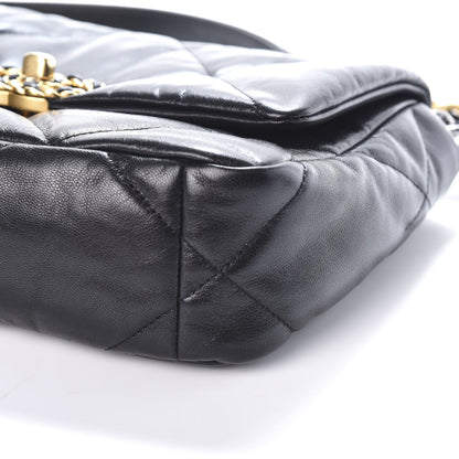 Chanel Goatskin Quilted Medium 19 Flap Black 9 of 9