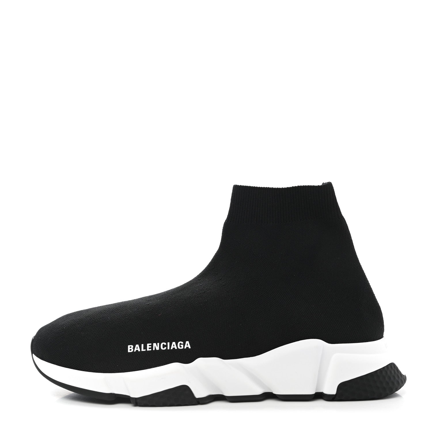 Balenciaga Neoprene Knit Mens Speed Sneakers 43 Black White 1 of 8