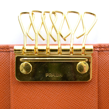Prada Saffiano Metal 6 Key Holder Rame 8 of 8