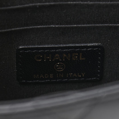 Chanel Lambskin Quilted Mini Trendy CC Chain Wallet Black 6 of 9