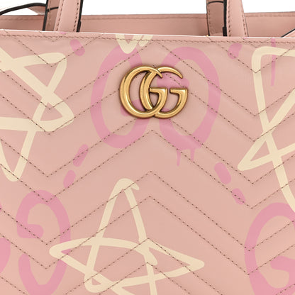 Gucci Calfskin Matelasse GucciGhost Small GG Marmont Tote Perfect Pink Rosa Ivory 8 of 15