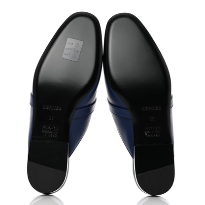 Hermes Calfskin Oz Mules 36 Bleu Maritime 5 of 8