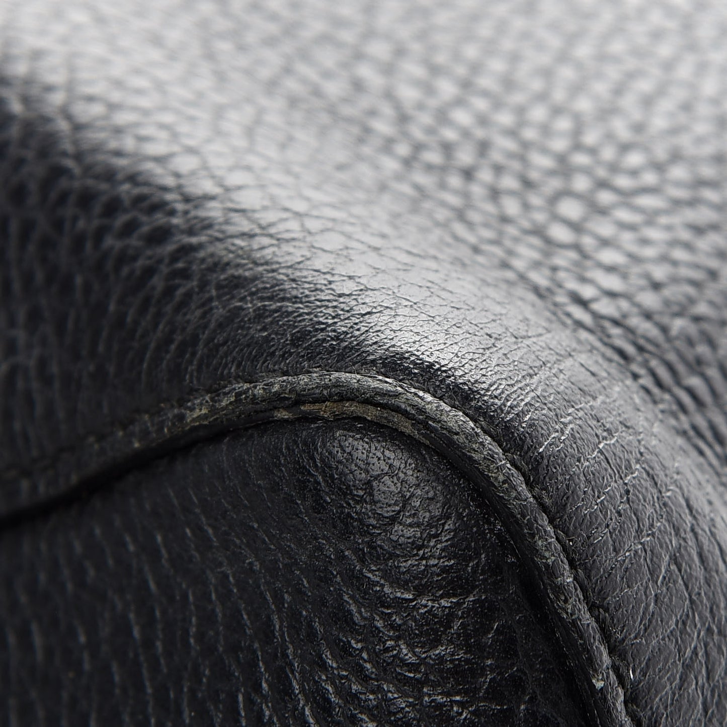 Pebbled Calfskin Medium Swing Tote Black