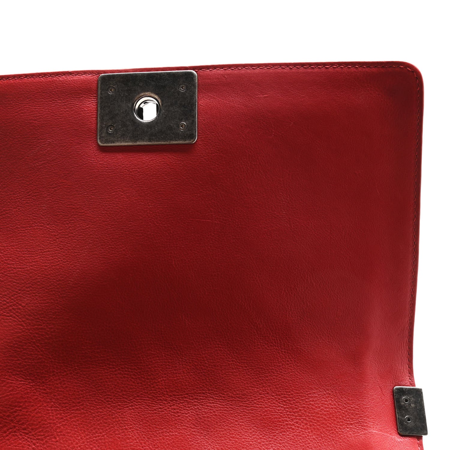 Chanel Calfskin Quilted Medium Boy Flap Red 10 of 13
