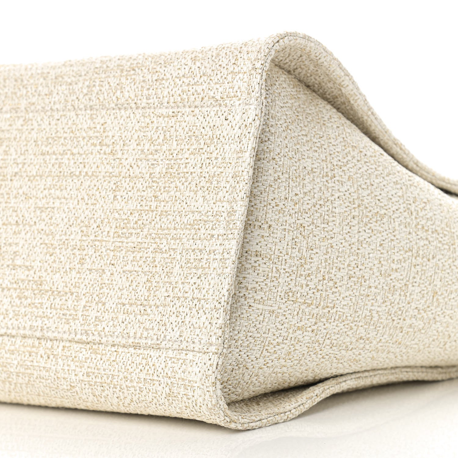 Chanel Lurex Boucle Medium Deauville Tote White 9 of 11