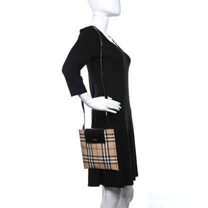 Burberry Patent Vintage Check Crossbody Black 2 of 12