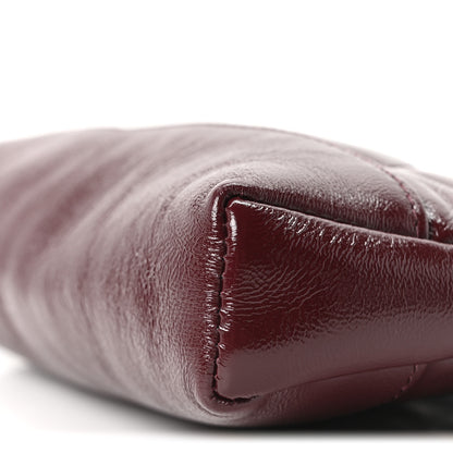 Chanel Shiny Crumpled Calfskin Quilted Nano 31 Shopping Bag Burgundy 9 of 9