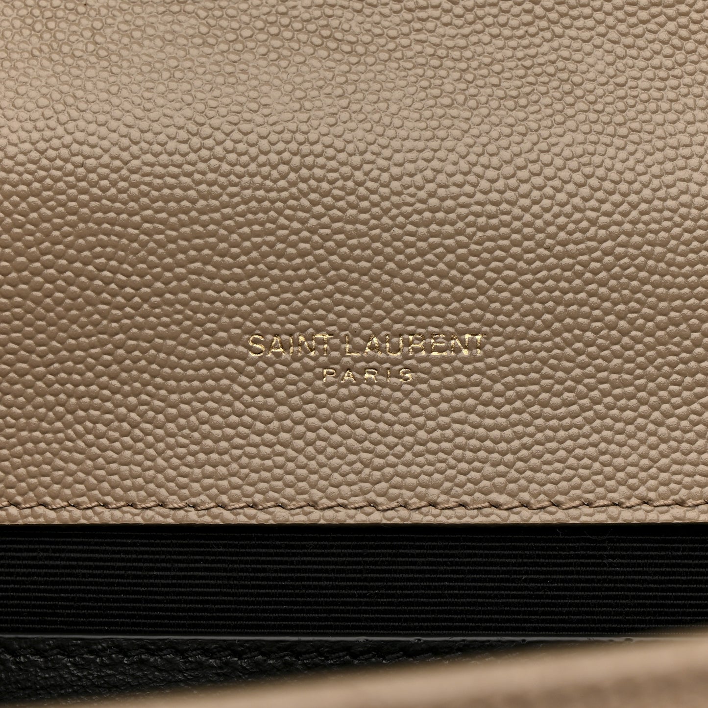 Grain De Poudre Textured Mixed Matelasse Medium Triquilt Monogram Satchel Dark Beige