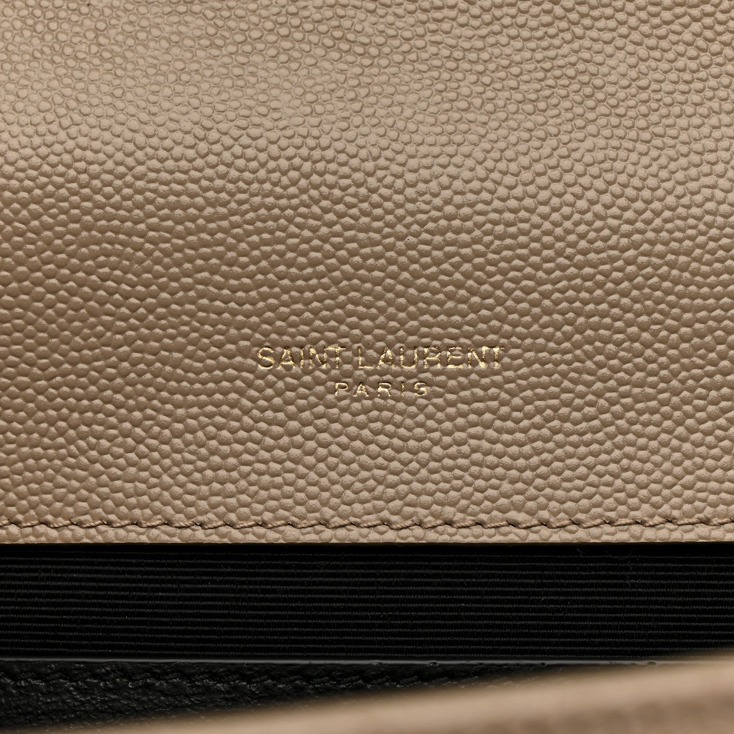 Saint Laurent Grain De Poudre Textured Mixed Matelasse Medium Triquilt Monogram Satchel Dark Beige 7 of 11