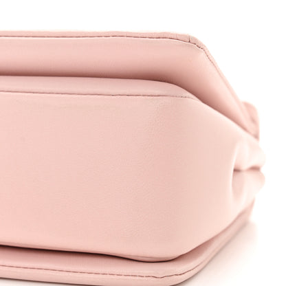 Valentino Garavani Nappa Lacquer Monochrome One Stud Chain Clutch Rose Quartz 11 of 11