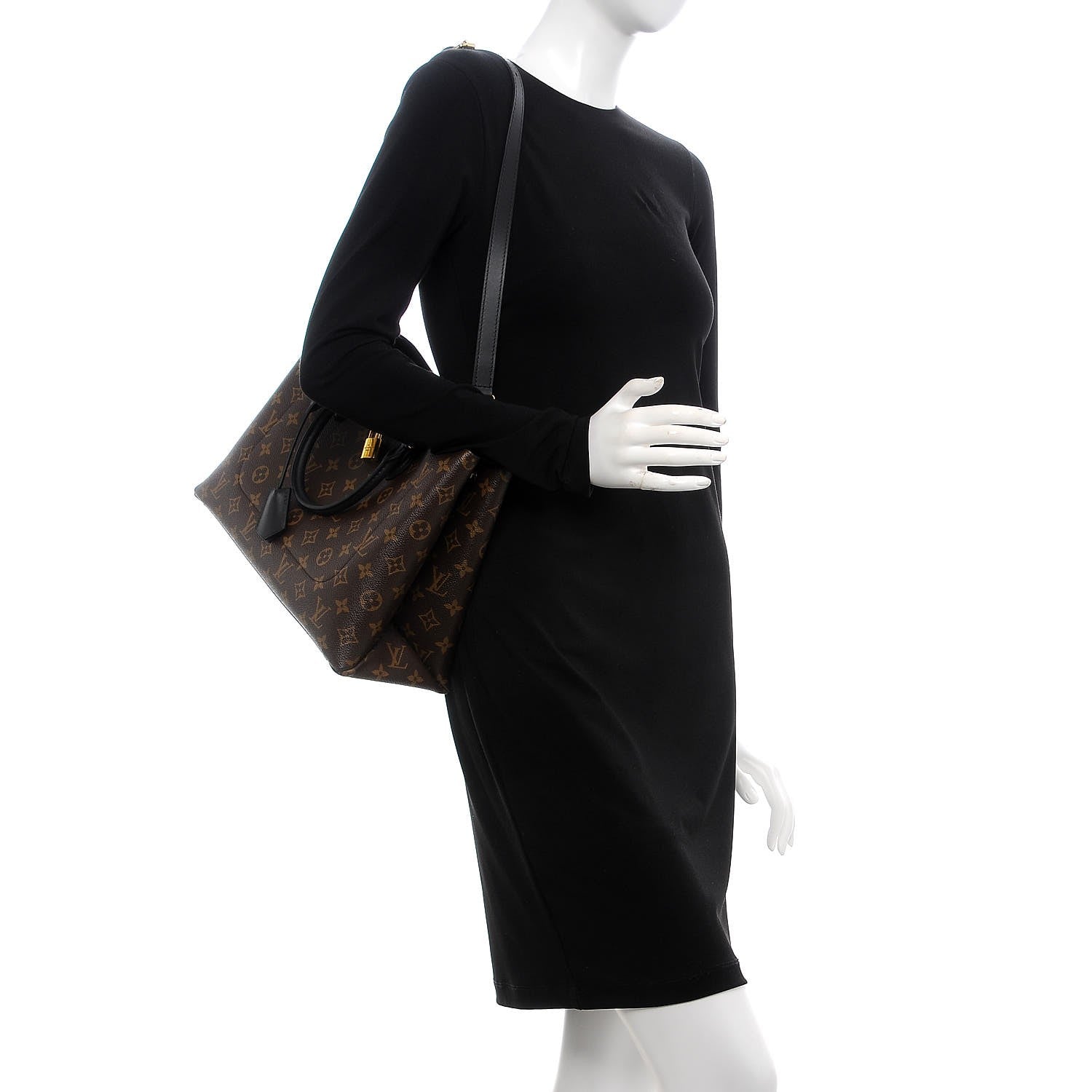 Louis Vuitton Monogram Flower Tote Black 2 of 7
