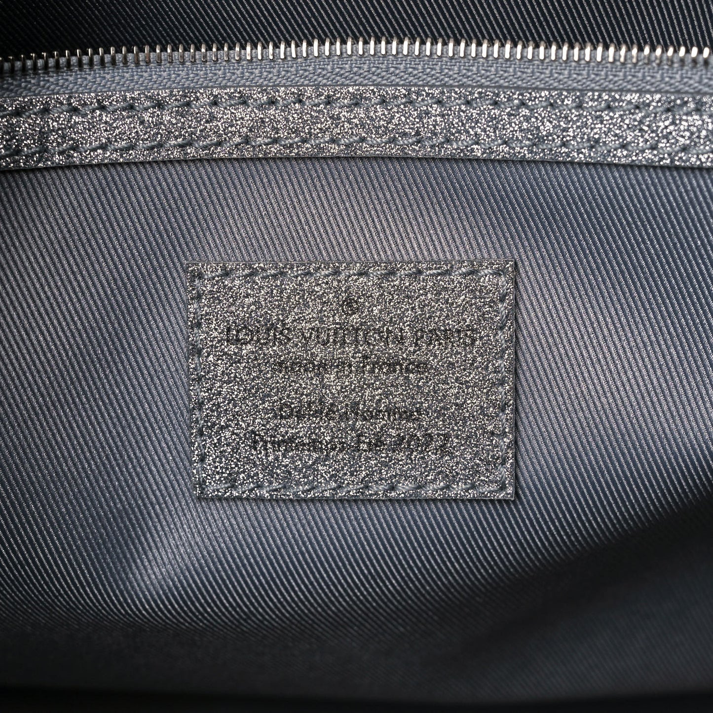 Damier Glitter Keepall Bandouliere 50 Silver