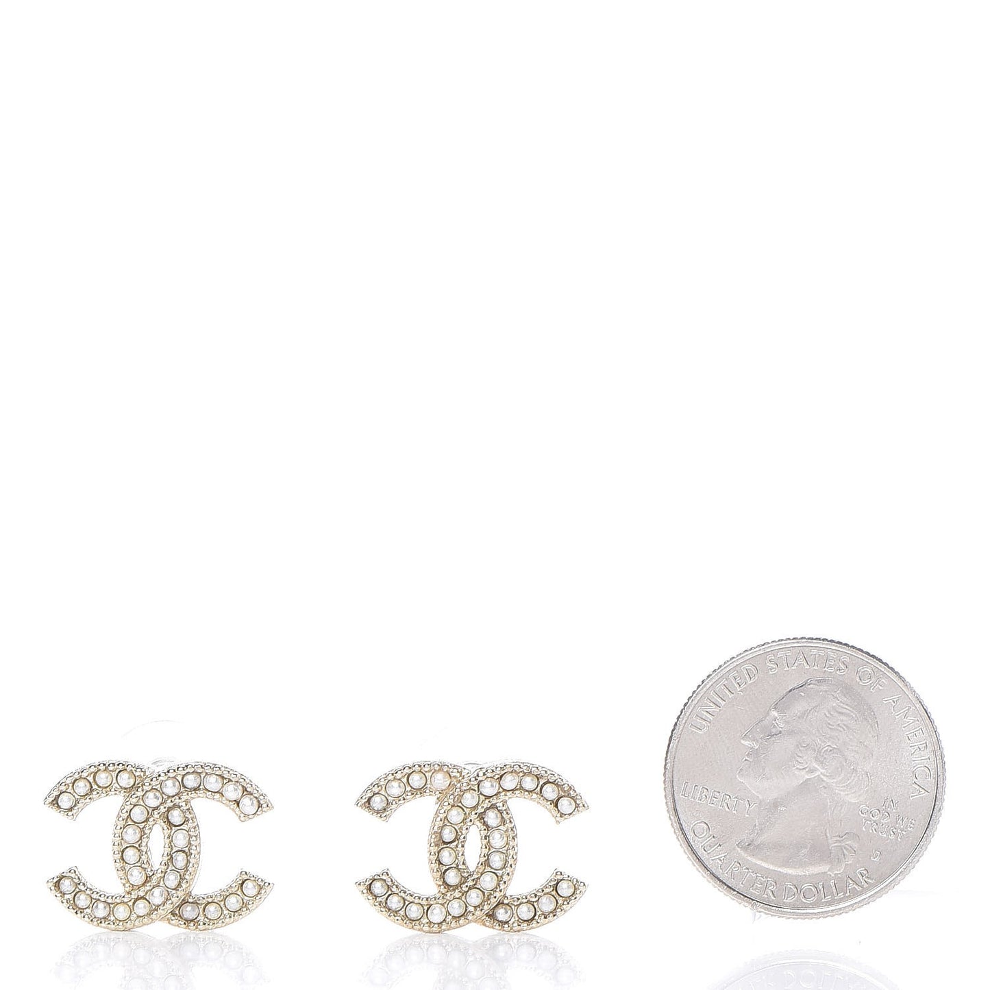 Pearl CC Earrings Gold