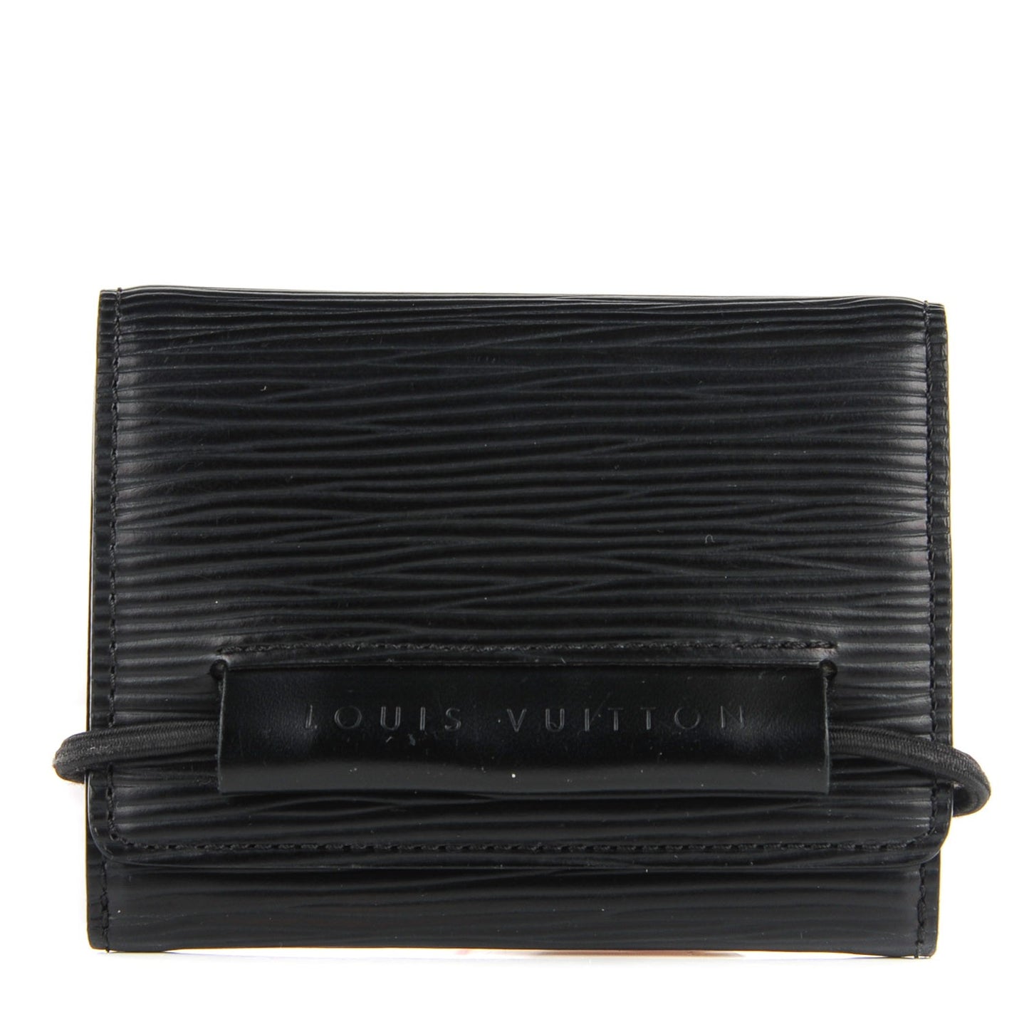 Epi Porte-Monnaie Elastique Wallet Black