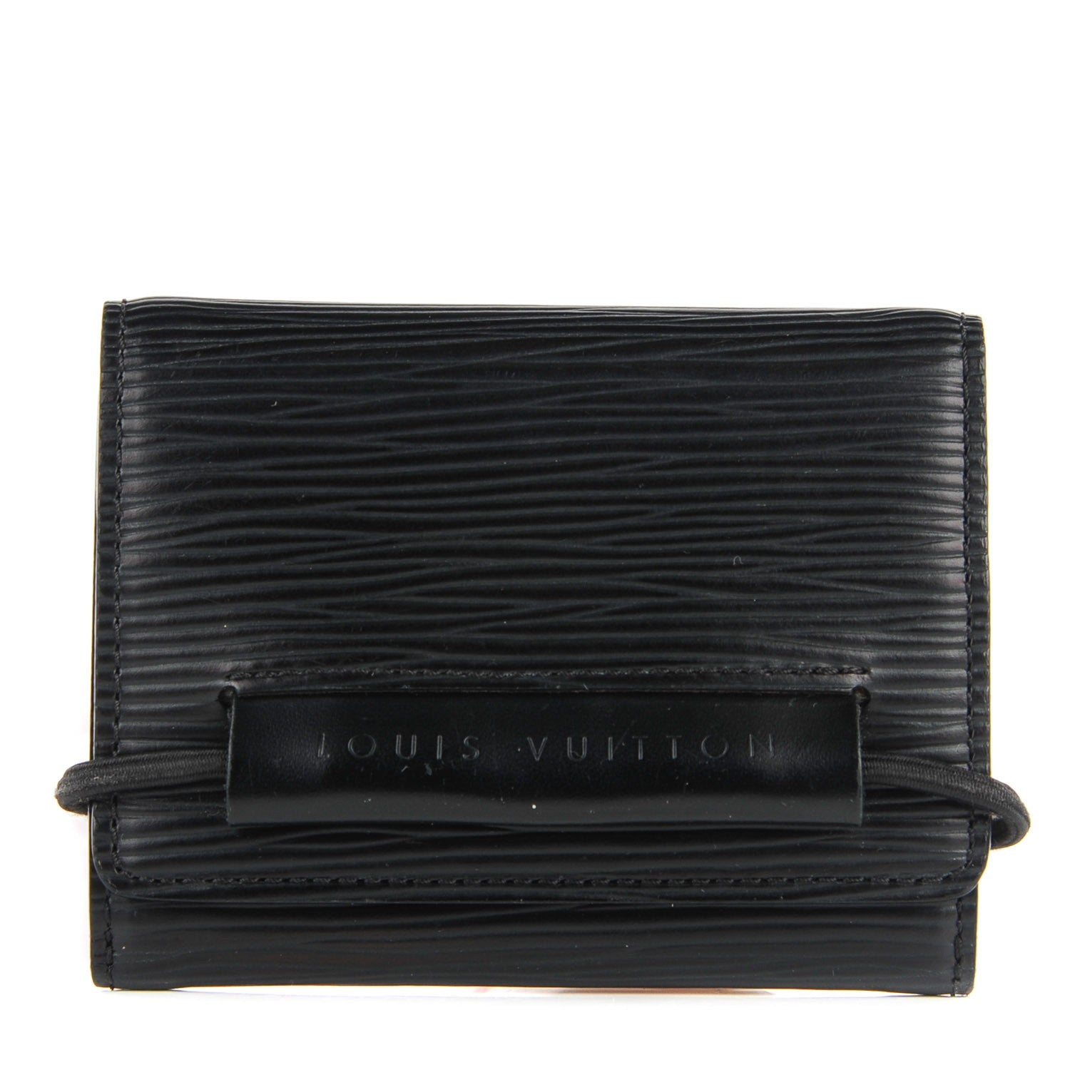 Louis Vuitton Epi Porte-Monnaie Elastique Wallet Black 1 of 7