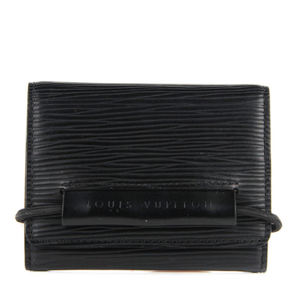 Louis Vuitton Epi Porte-Monnaie Elastique Wallet Black 1 of 7