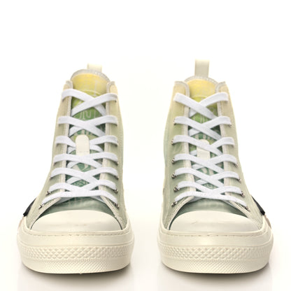 Christian Dior X SHAWN STUSSY Technical Canvas Dior All Over Mens B23 High Top Sneakers 42 Green Beige 3 of 6
