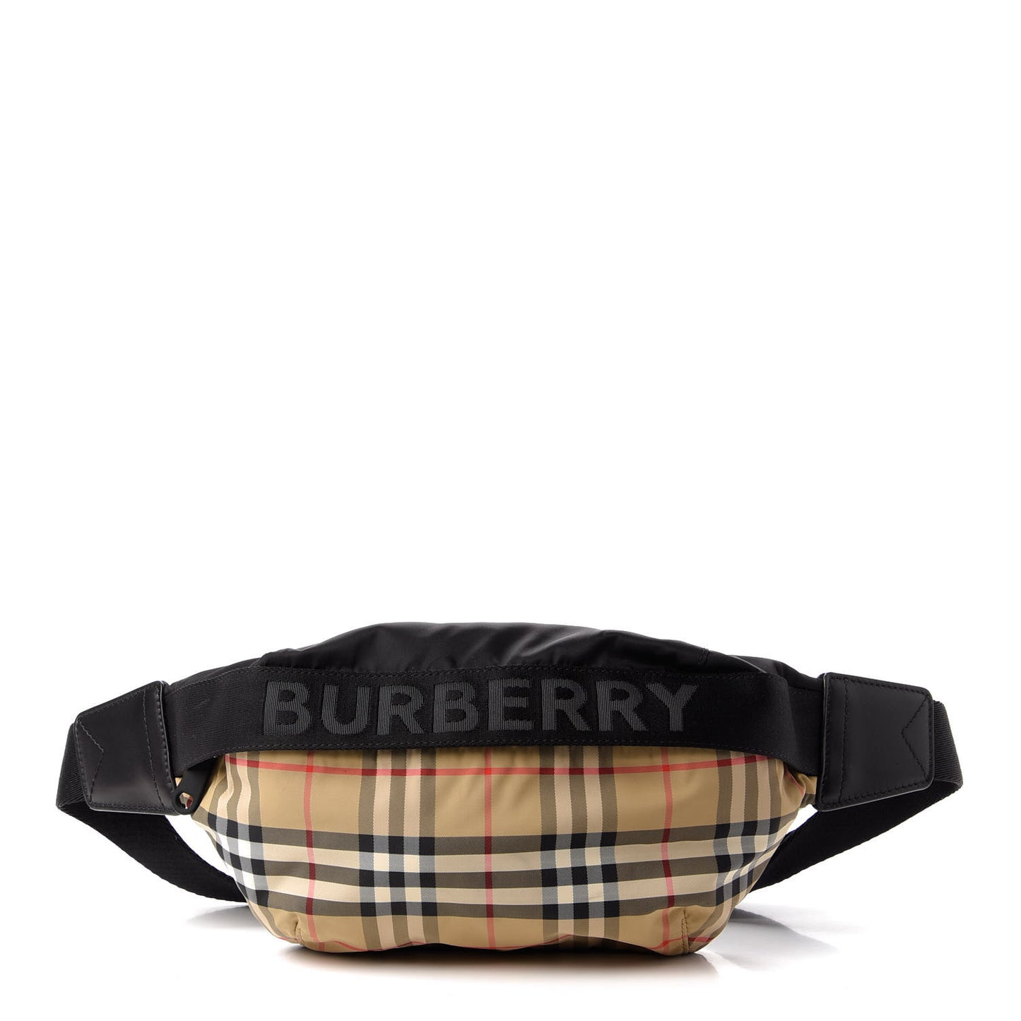 Nylon Vintage Check Sonny Bum Bag Archive Beige Black