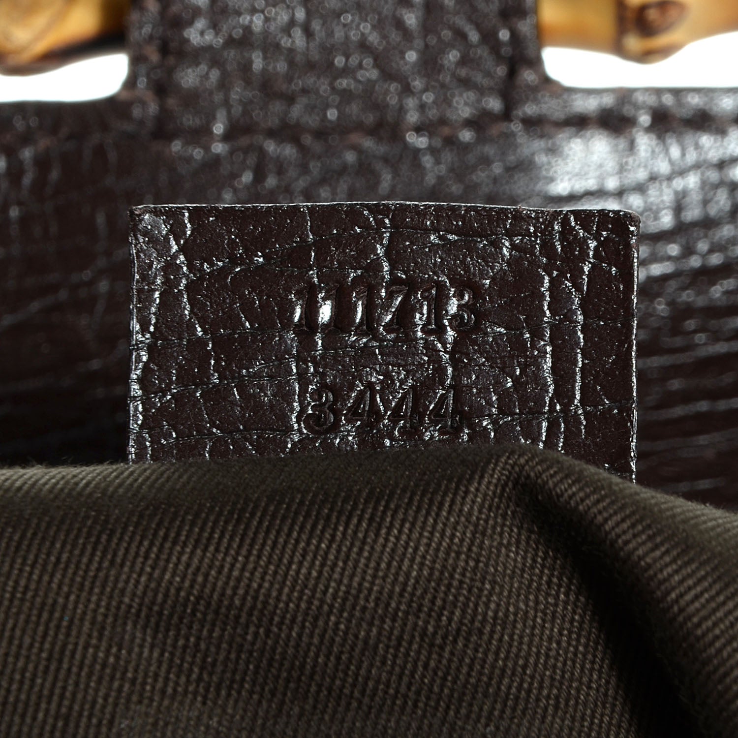 Gucci Monogram Bamboo Bullet Handbag Brown 7 of 7