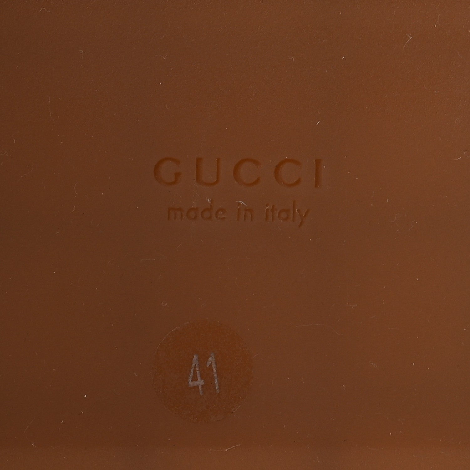 Gucci Monogram Maxi GG Angelina Platform 55mm Slide Sandals 41 Camel Ebony 8 of 8